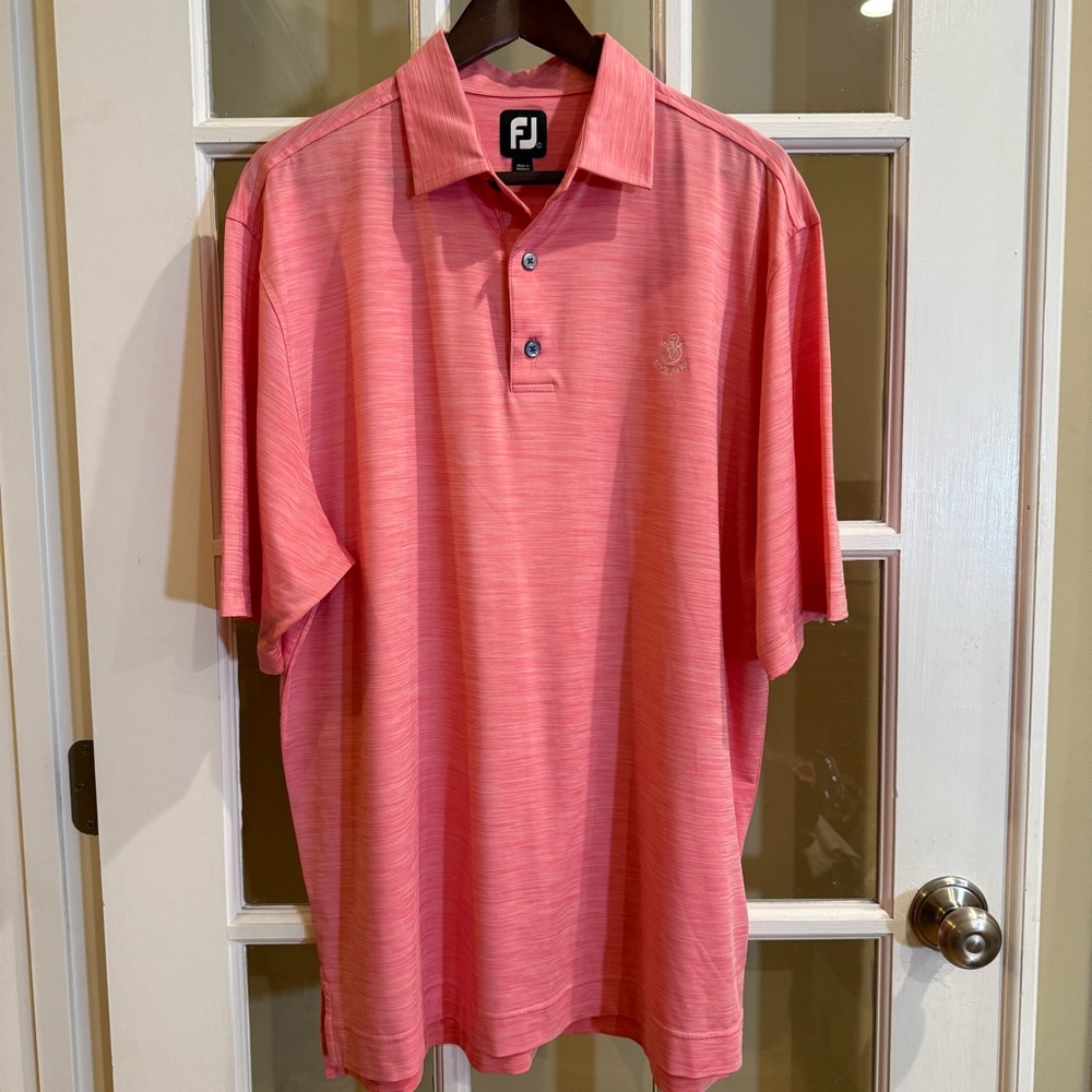 FootJoy Performance Polo Shirt Mens Large Pink